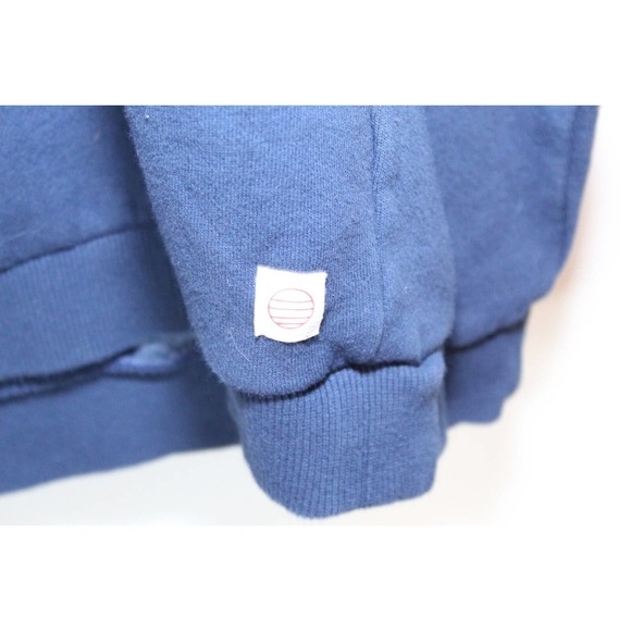 Marine Layer Dip Dye Raglan Sweathshirt Ombre Blue Crew Men's Size XL H14195 - Picture 8 of 11